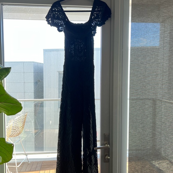 Nightcap Positano Jumpsuit Black Lace Size 1 XXS XS S Revolve Shopbop - Picture 4 of 10